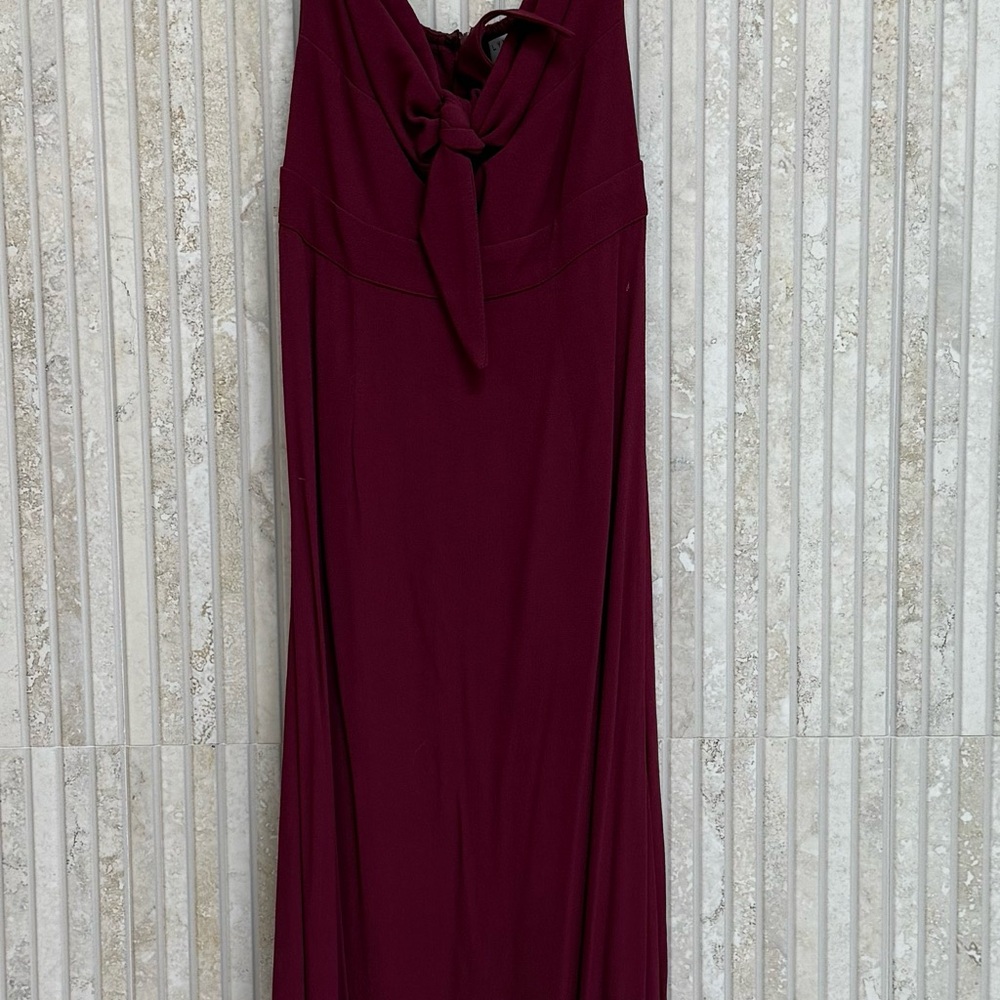 Elegant Burgundy Dress